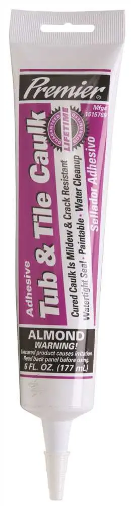 Premier&Reg; Tub And Tile Adhesive Caulk Almond 1