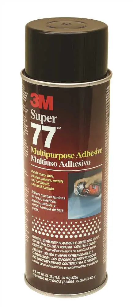 3M Super 77 Multi Adhesive Aerosol 16.5 Oz. 1