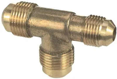 Proplus&Reg; Brass Flare Reducing Tee, 1-2 In. X 3-8 In. X 1-2 In. 1