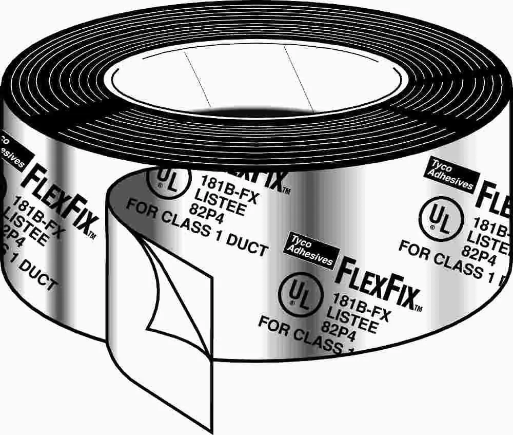 Ul181b Fx Acrylic Tape 2" X 120 Yd. Silver 1