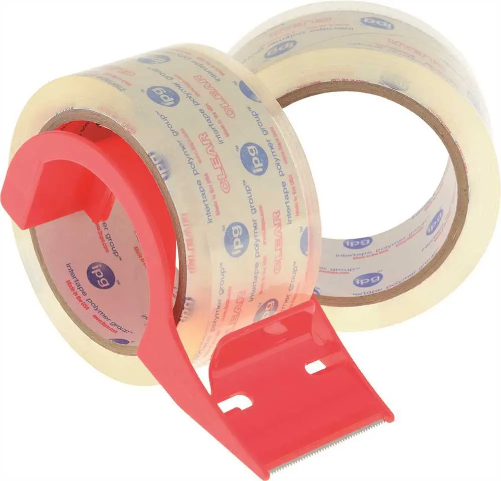 Prostore Clear To Core Premium 2.5 Mil Acrylic Carton Sealing Tape With Dispenser 1.9" X 55 Yd., 2 Per Pack 1