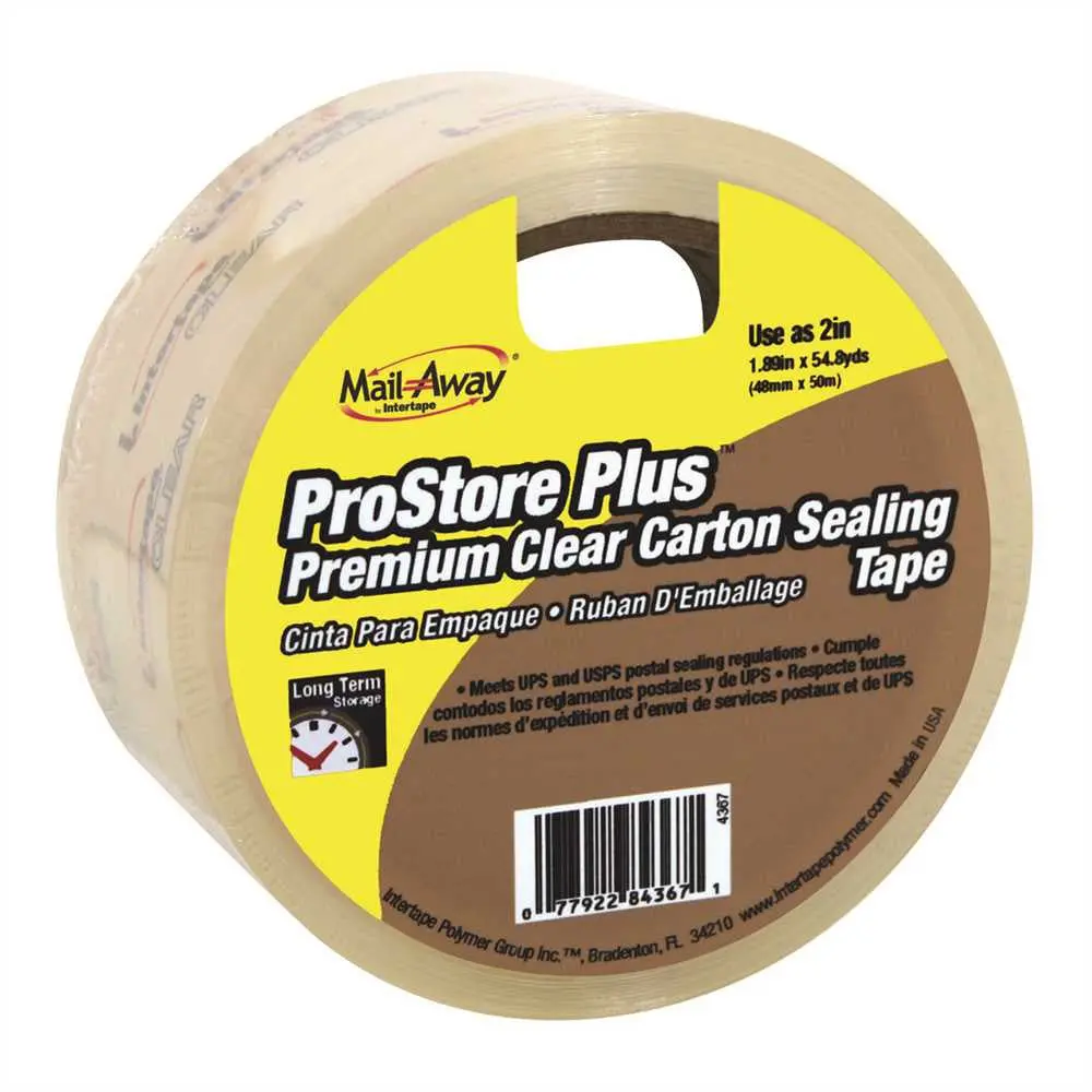 Carton Sealing Tape Multi Pack 1-9-10 In. X 55 Yd. Clear 1