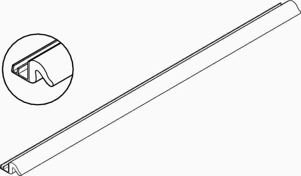 Frost King&Reg; Kerf-In Door Seal, Bronze, 36" X 84" 1