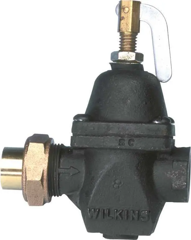 Zurn Wilkins 80 Series Water Pressure Regulator, 1-2 In. Copper Seat X 1-2 In. Fnpt, Cast Iron Body And Bell 1