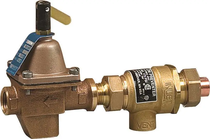 Backflow Preventer And Hot Water Boiler Fill Valve, 1-2 In. Sweat 1
