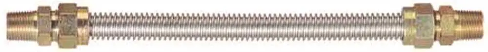 Gas Connector Stainless Steel 1-2" Fip X 1-2" Mip X 48" 1