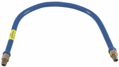 Gas Connector Commercial 1-2 In. Id X 36 In. Coated Stainless Steel 1
