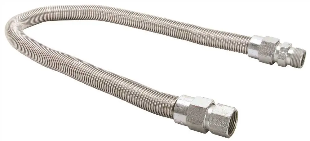 Gas Connector Coated 1 In. Od X 36 In. Fip X 3-4 In. Mip 1