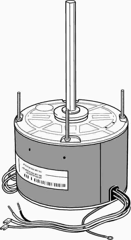 Century&Reg; Condenser Fan And Heat Pump Psc Motor, 208 - 230 Volts, 1.9 Amps, 1-4 Hp, 1,075 Rpm 1