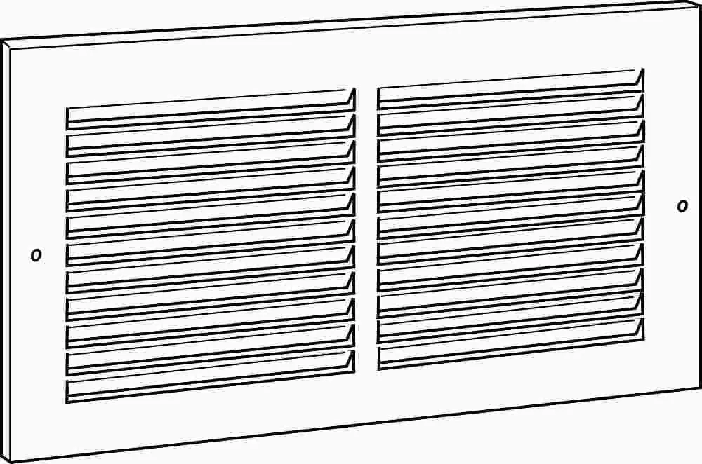 Side Return Air Grille 10 In. X 6 In. White 1