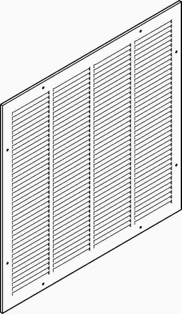 Sidewall Return Air Grille 8 In. X 6 In. White 1