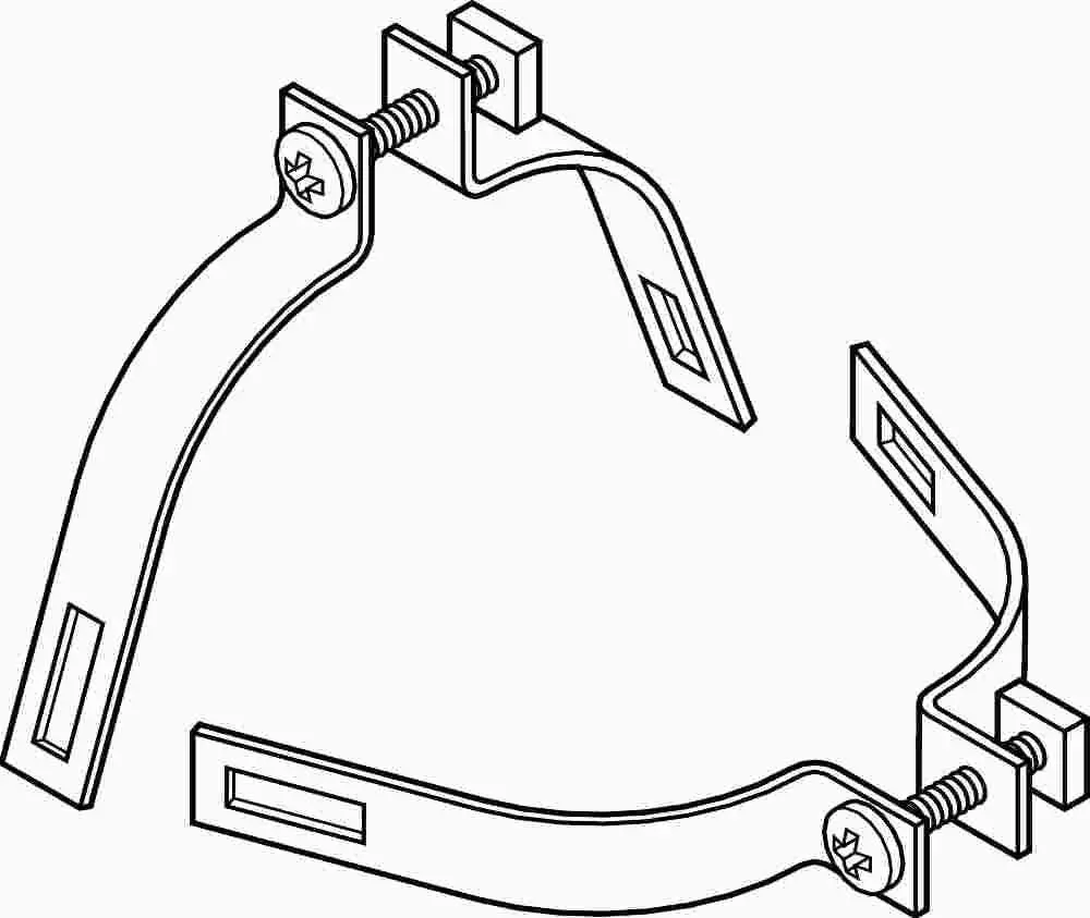 2-1-2 In. Drive Motor Clamps, 2-Pkg. 1