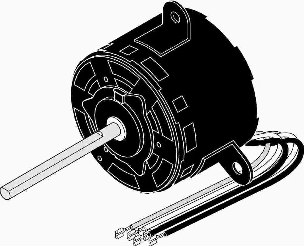 Century&Reg; 2-Speed Condenser Motor, 208 - 230 Volts, 2.5 Amps, 1-3 Hp, 1,075 Rpm 1