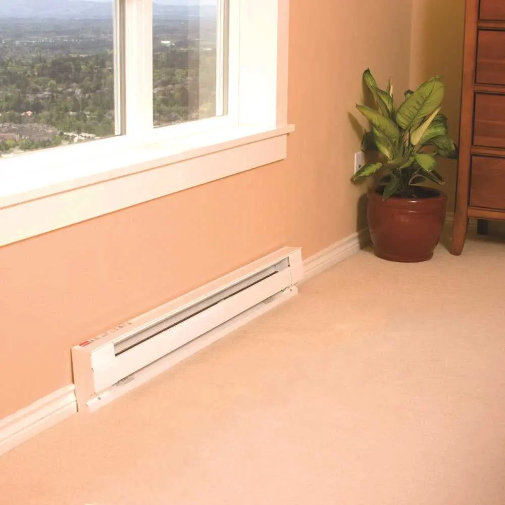 Baseboard Heater 1000W White 4 Ft. 1