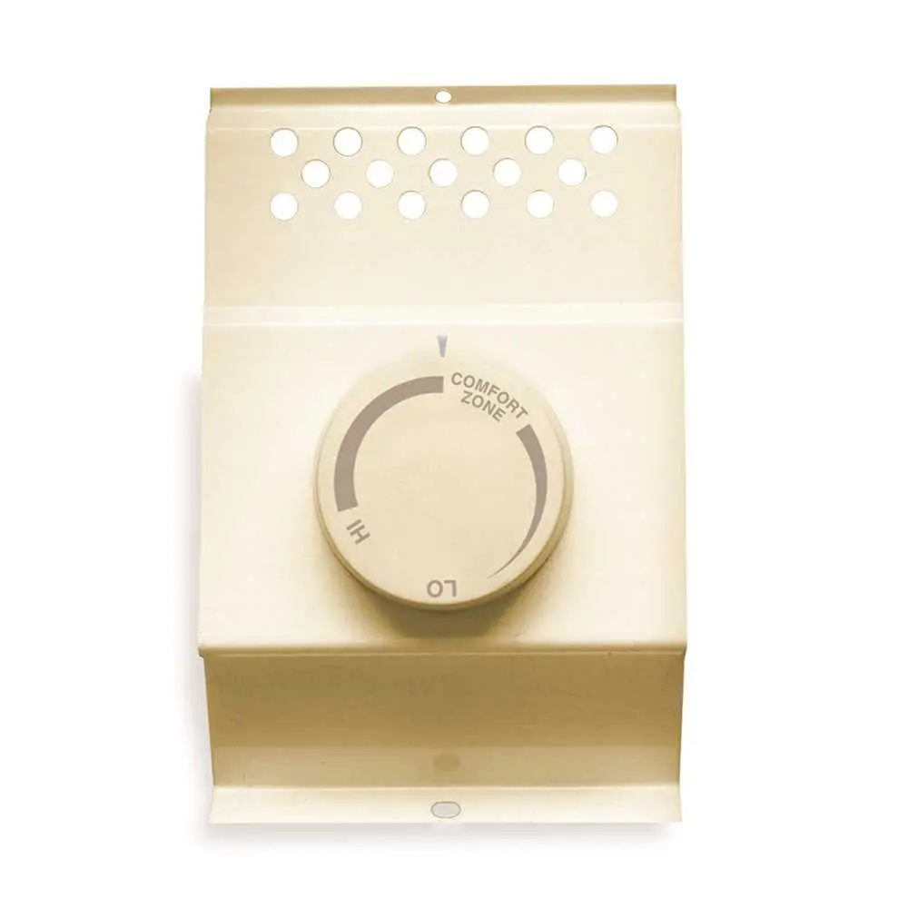 Cadet&Reg; Single-Pole Baseboard Thermostat, Almond 1