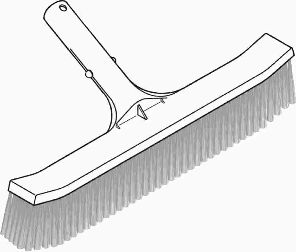 Pool Wall Brush Deluxe 18" 1