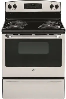 Ge&Reg; 30-Inch 5 Cu.Ft. Free-Standing Electric Range, Stainless 1