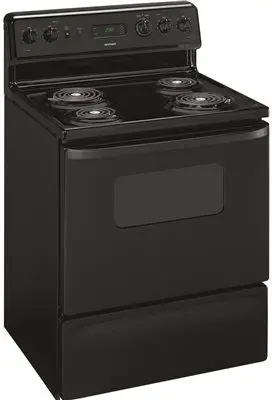 Hotpoint&Reg; 30-Inch  5 Cu.Ft. Free-Standing Electric Range, Black 1