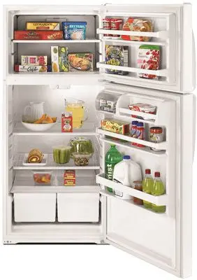 Whirlpool&Reg; 14.4 Cu. Ft. Top Freezer Refrigerator, White, Reversible Door Swing 1