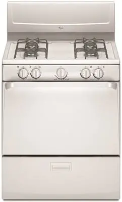 Whirlpool&Reg; 4.4 Cu. Ft. Free Standing Gas Range With Electric Ignition, White 1
