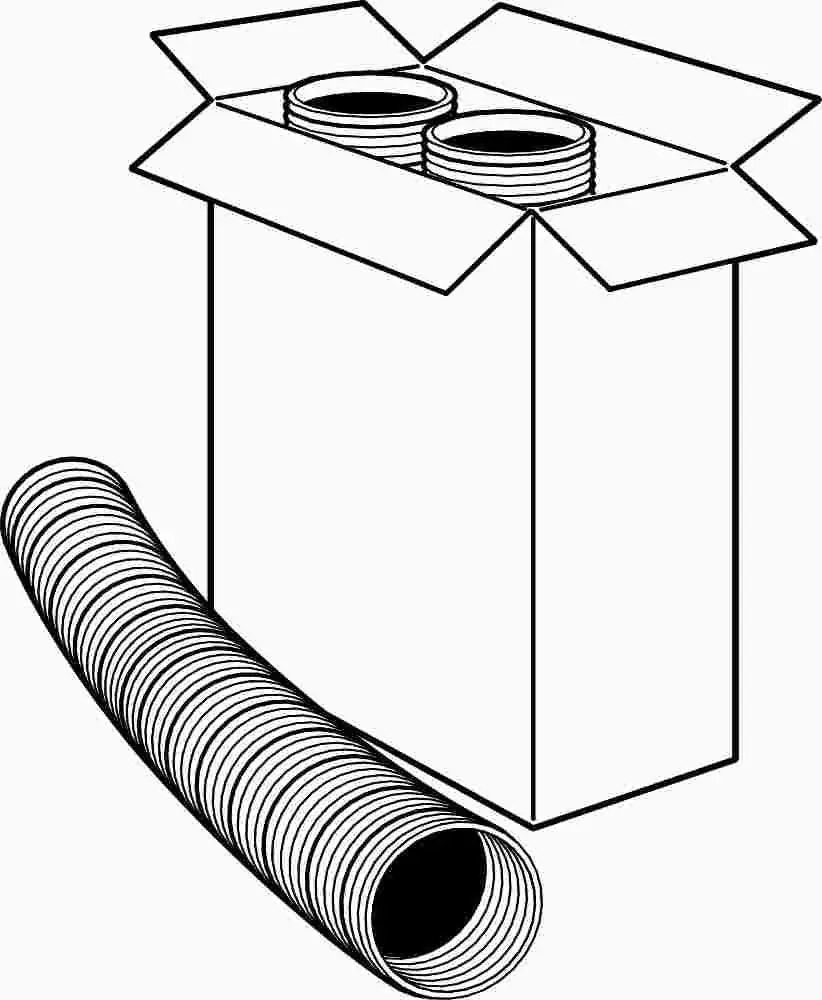 Flexible Aluminum Ducting 6" X 8' 1