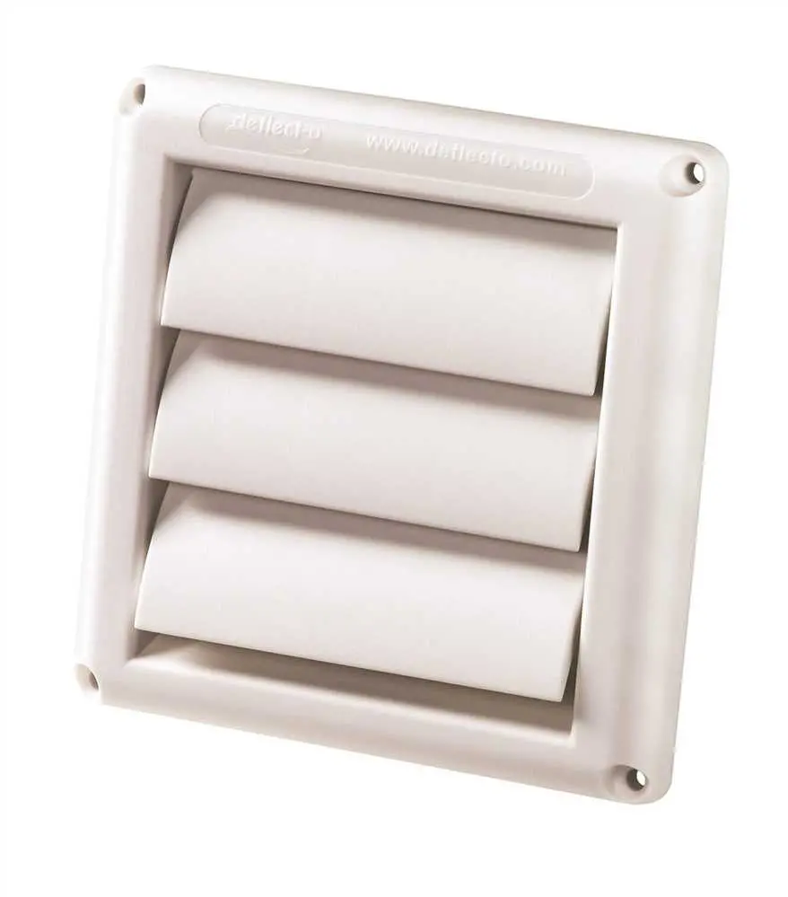 Vent Louver Hood 4 In. White 1