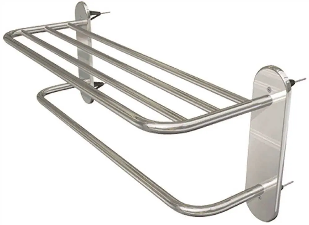 Wingits Master Towel Rack, 24 In. Wide, Polished Stainless Steel 1