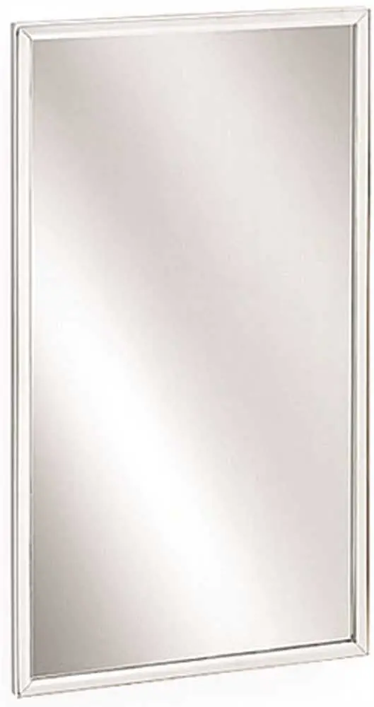 Bradley Channel Frame Mirror, Stainless Steel, 18X24 In. 1