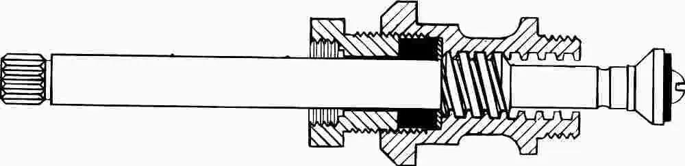Hot-Cold Tub Stem Assembly For Sayco 1