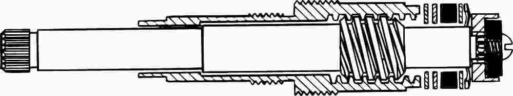 Hot And Cold Tub Stem Assembly For American Standard Colony 4 3-8 In L 1