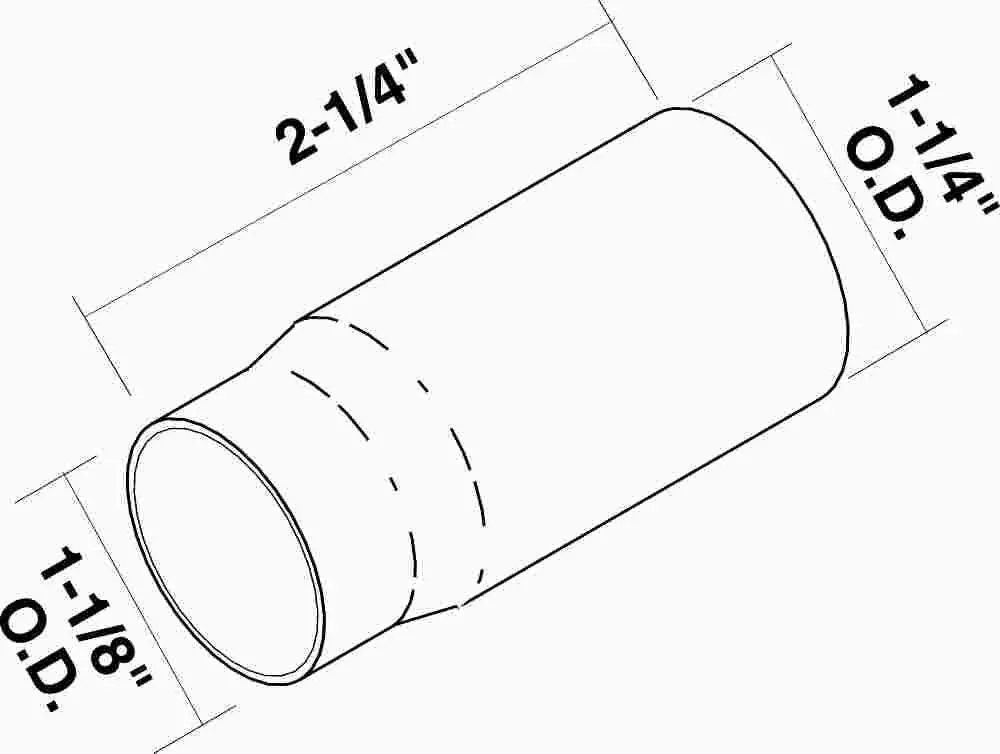 Escutcheon Sleeve For Sterling 2 1-4 In Long Chrome 1