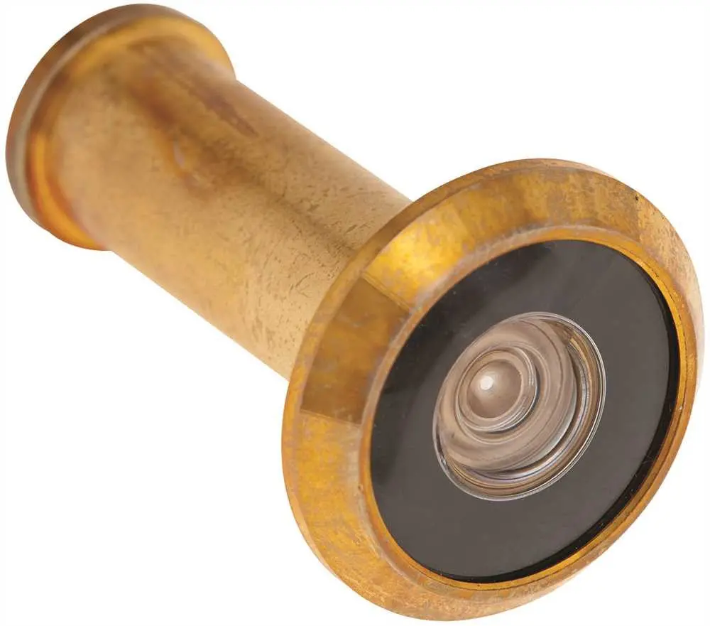 Anvil Mark&Reg; Door Viewer, 180 Deg Brass Plated, 1-2 In. Hole, Fits 1-3-8 In. To 2 In. Door 1