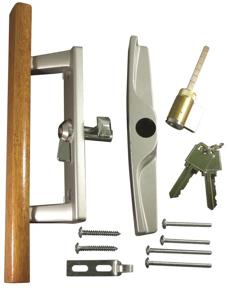 Patio Door Lock And Handle Aluminum With Key Lock 1