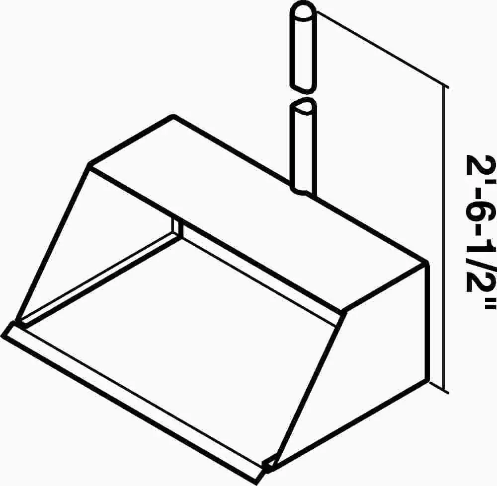 Impact&Reg; Non-Closing Metal Dustpan, 32 X 14 In. 1