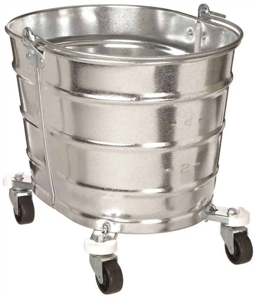 Bucket On Wheels Galvanized, 26 Qt 1