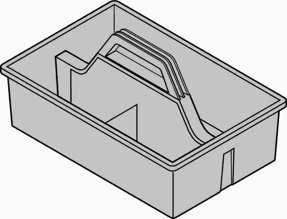 Maid Caddy Lightweight 15 In X 10 In X 7.5 In Gray 1