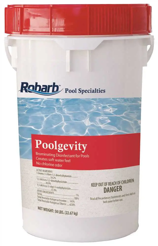 Robarb&Trade; Poolgevity Bromine Disinfectant, 50-Lb. Pail 1