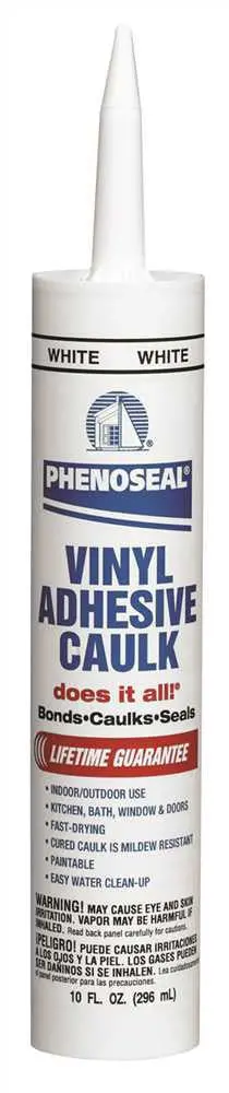 Dap&Reg; Does It All Pheonoseal Vinyl Adhesive Caulk White, 10 Oz. 1
