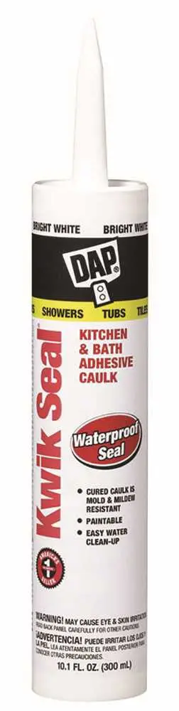 Dap&Reg; Kwik Seal Tub And Tile Caulk, 10.1 Oz., White 1