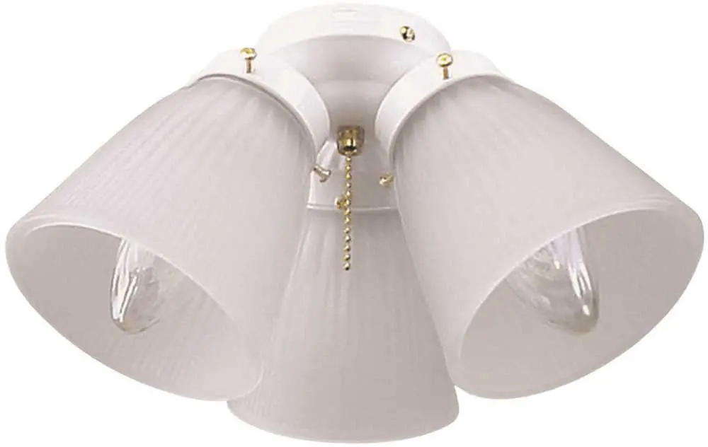 Bala&Reg; Ceiling Fan Light Kit, Maximum Three 60 Watt Incandescent Candelabra Base Bulbs, Antique White 1