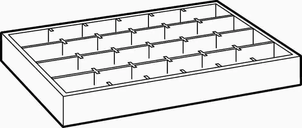 Compartment Box Adjustable Plastic 1