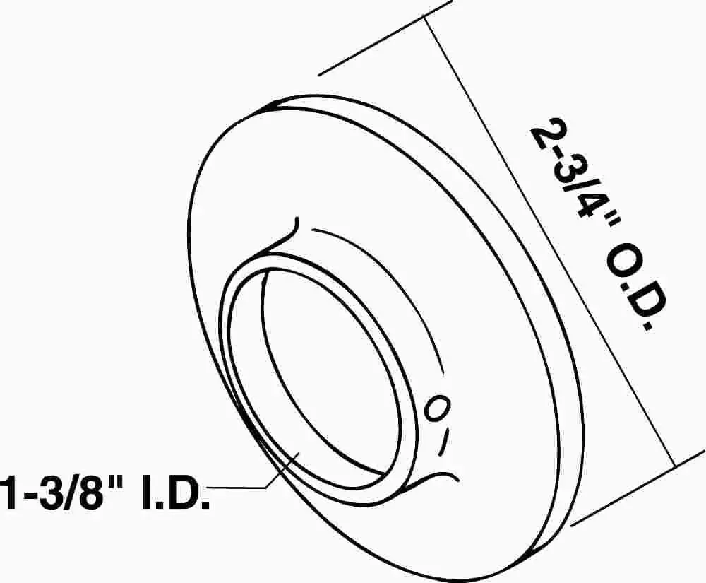 Tub Escutcheon For Speakman Chrome Plated 1