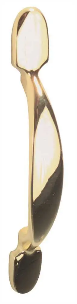 Cabinet Pull 3 In. Polished Brass 1