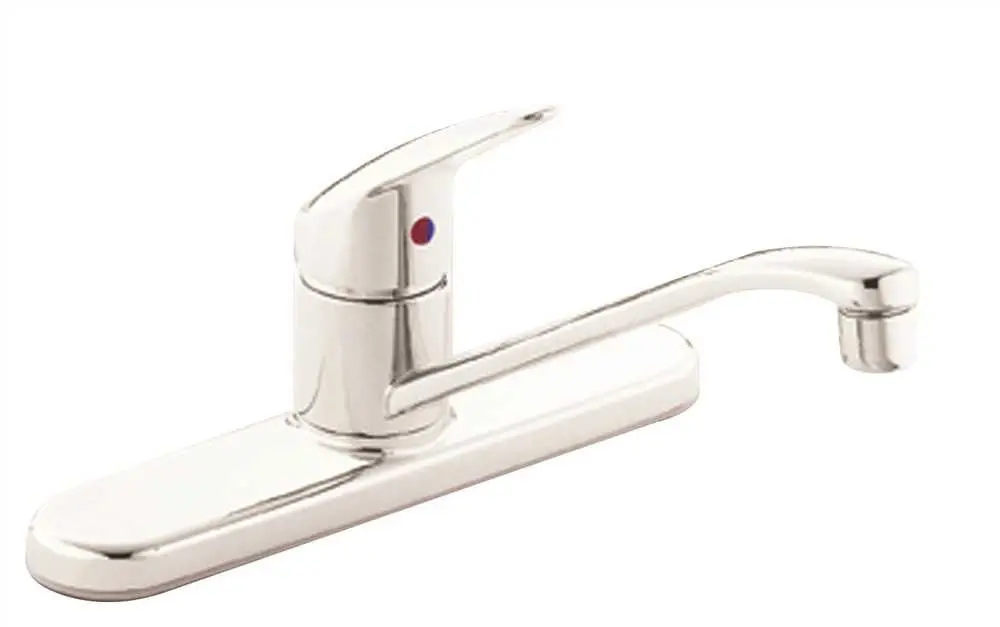 Cleveland Faucet Group Kitchen Faucet Lever Handle Lead Free Chrome Less Spray 1