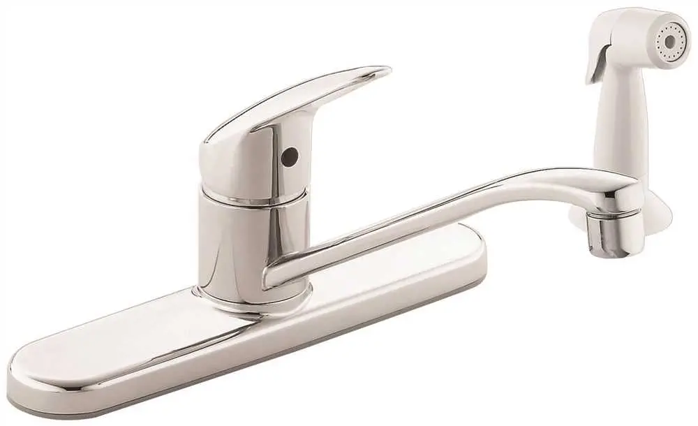 Cleveland Faucet Group Kitchen Faucet Lever Handle Lead Free Chrome With Spray 1
