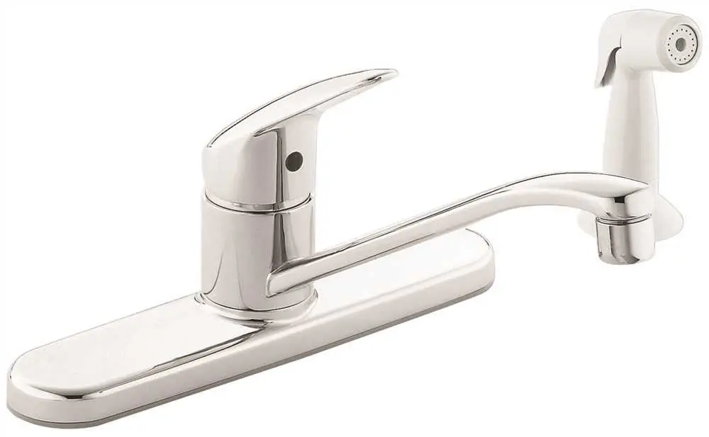 Cleveland Faucet Group Kitchen Faucet Lever Handle Lead Free Chrome With Spray 1