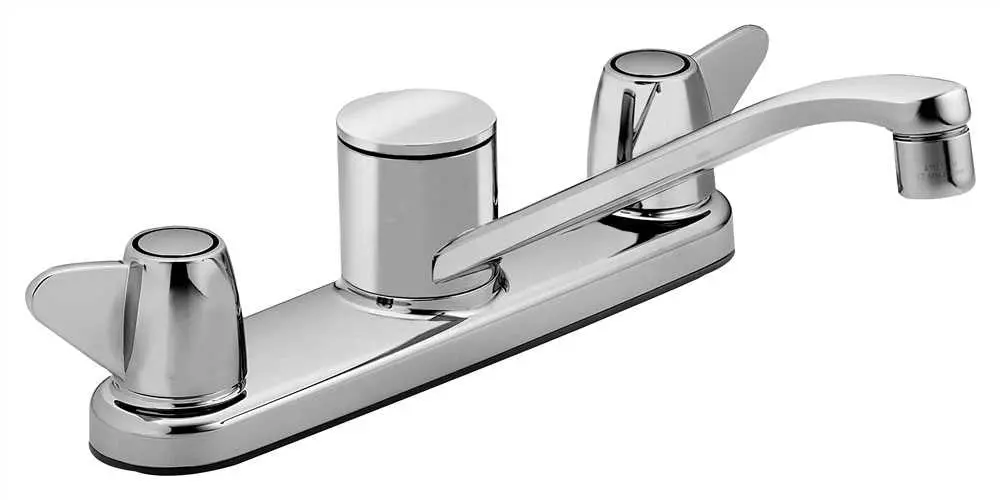 Cleveland Faucet Group Cornerstone 2 Handle Kitchen Faucet Less Spray, Chrome, Lead Free 1