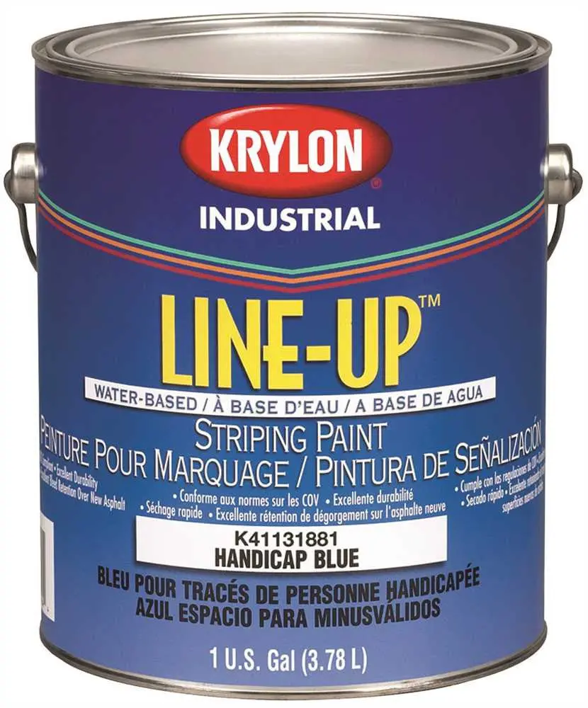 Krylon Heavy-Duty Latex Traffic Paint 1 Gallon Blue 1