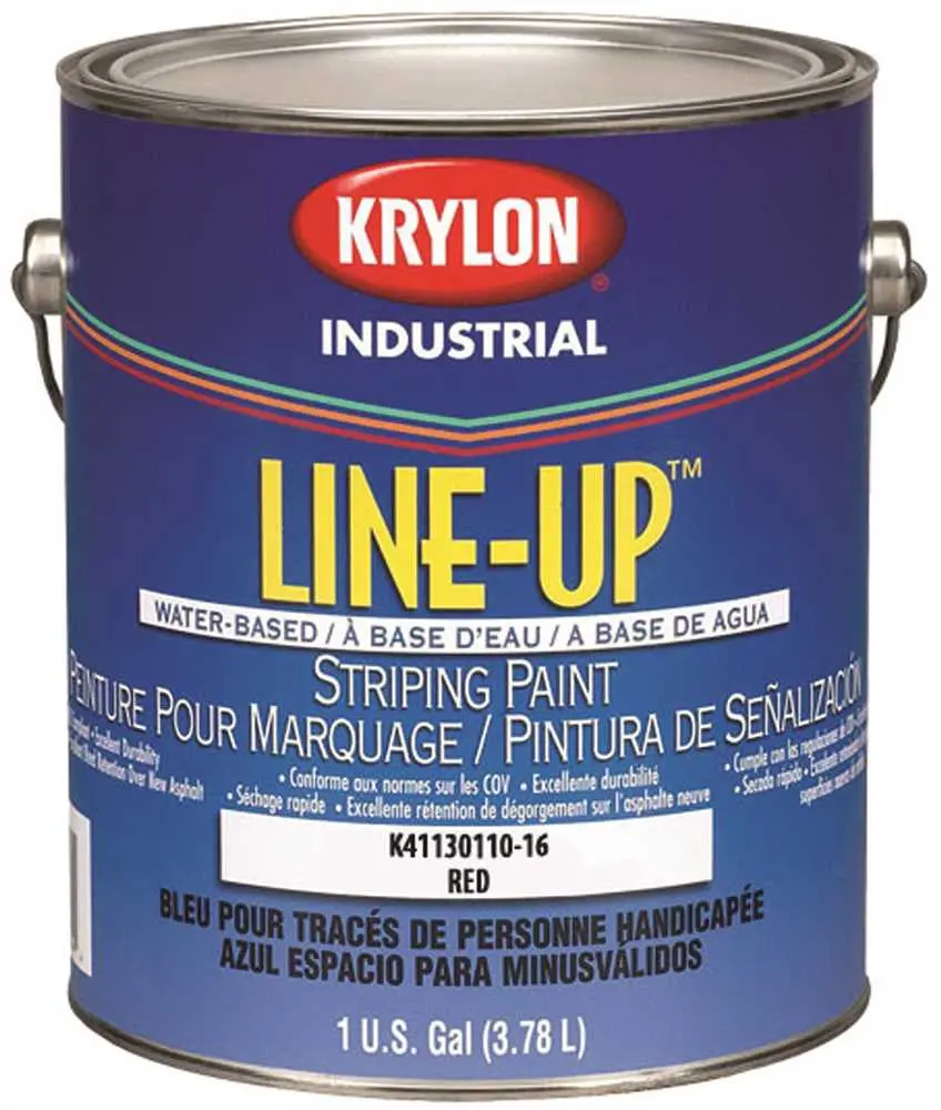 Krylon Heavy-Duty Latex Traffic Paint 1 Gallon Red 1