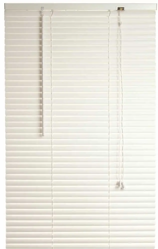 Designer's Touch&Trade; 1-Inch Premium Metal And Vinyl Mini Blinds, White, 59X48" 1